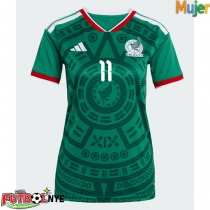 Camiseta México Santiago Gimenez #11 Primera Equipación para mujer Mundial 2026 manga corta